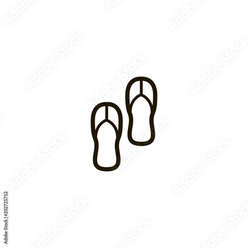 flip flops icon. sign design