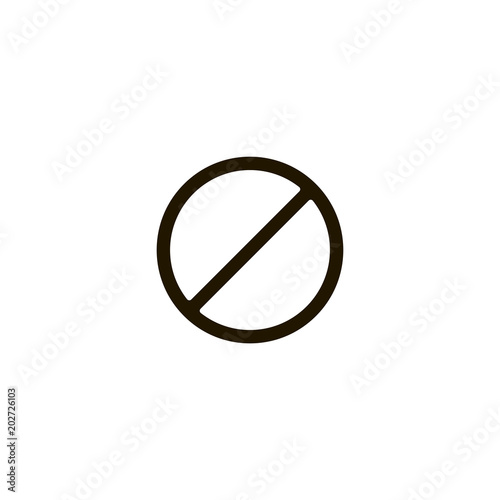 forbidden icon. sign design