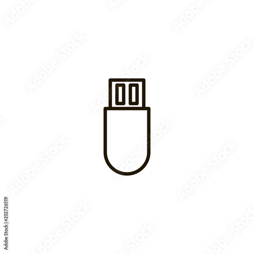 usb flash drive icon. sign design