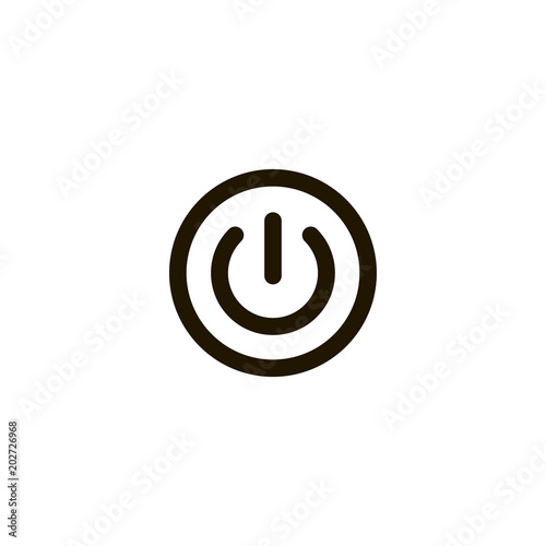 power button icon. sign design