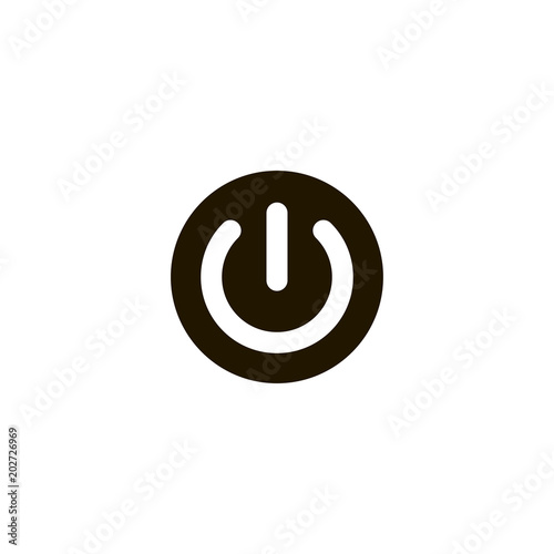 power button icon. sign design