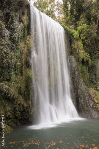 Waterfalls in the Piedra Monastery in Nuevalos  Zaragoza. Community of Aragon  Spain