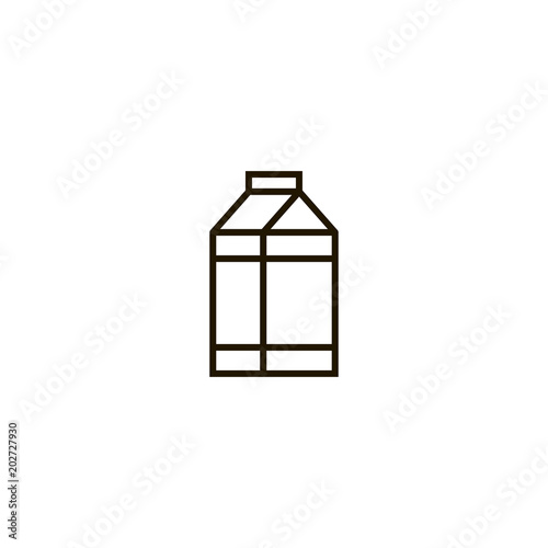 milk box icon. sign design