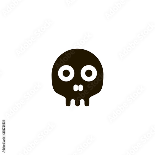 skull icon. sign design