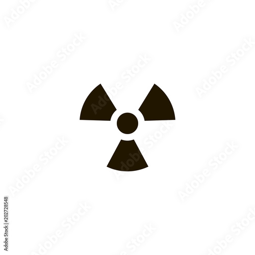 radiation icon. sign design