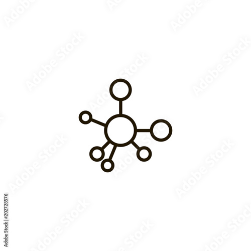molecule icon. sign design