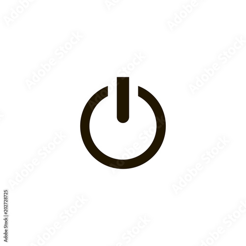 power button icon. sign design