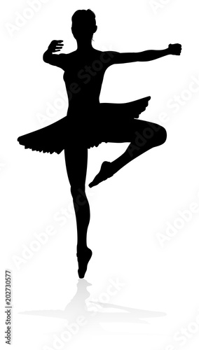 Dancing Ballet Dancer Silhouette