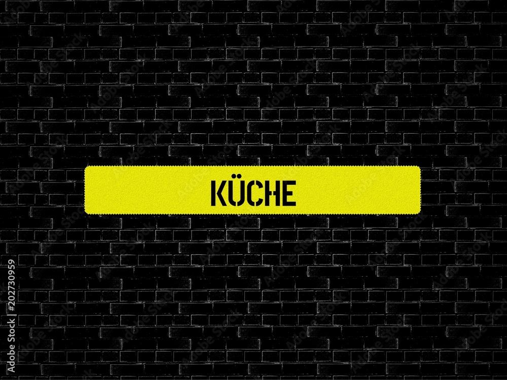 Obraz premium KÜCHE - Bilder mit Wörtern aus dem Bereich ERNÄHRUNG, Wort, Bild, Illustration