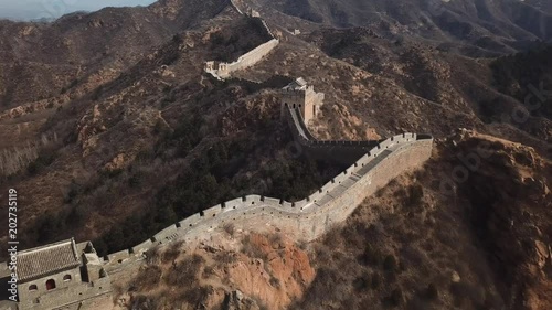4k aerial video of Jinshanling Great Wall