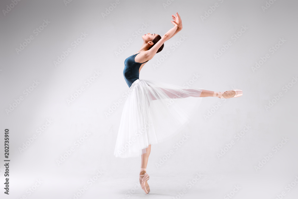 Obraz premium Ballerina on a white background