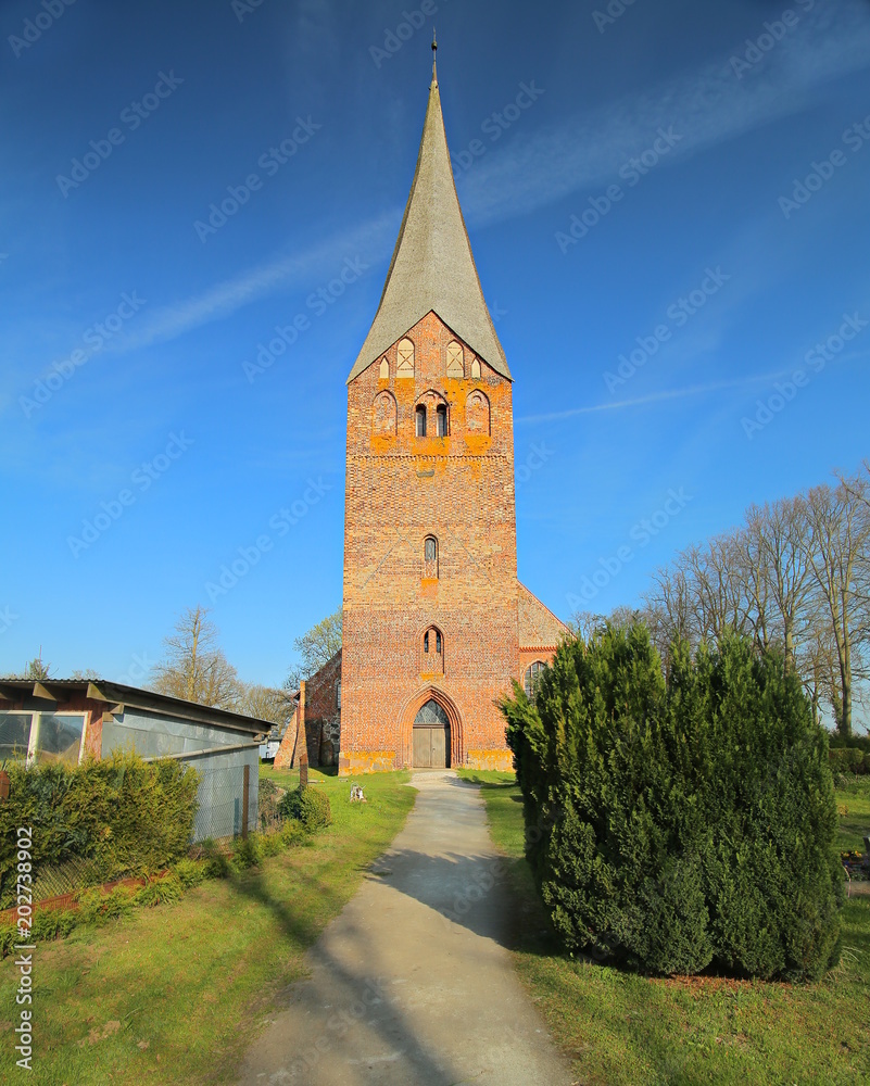 Church in Wusterhusen in Mecklenburg-West Pomerania, Germany