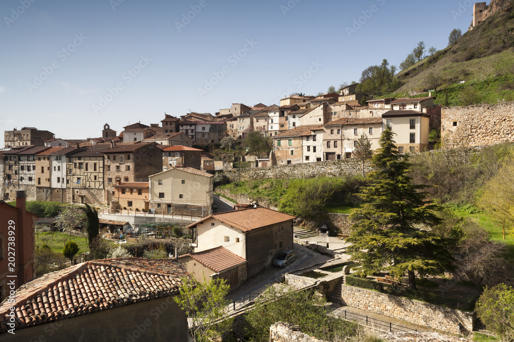 Poza de la Sal, Las Merindades north of Burgos, Castilla y Leon. Village of Felix Rodriguez de la Fuente. Spain