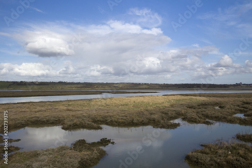 View across the Haleigh Ray, Canvey Island, Essex, England