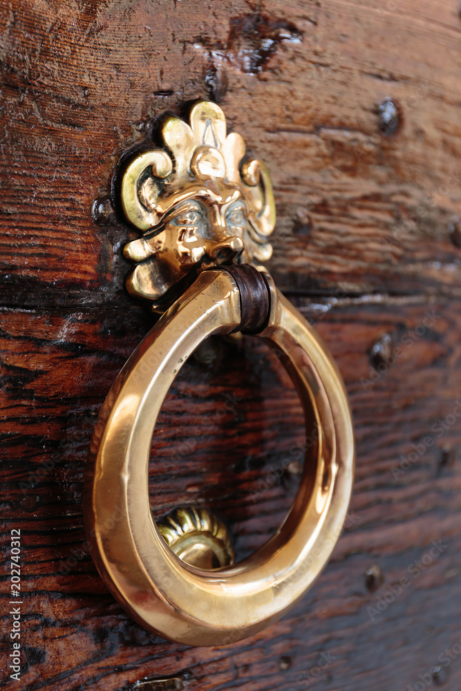 Old rusty doorknob