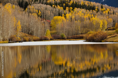 Amazing landscapes of San Juan national forest in Colorado, USA photo