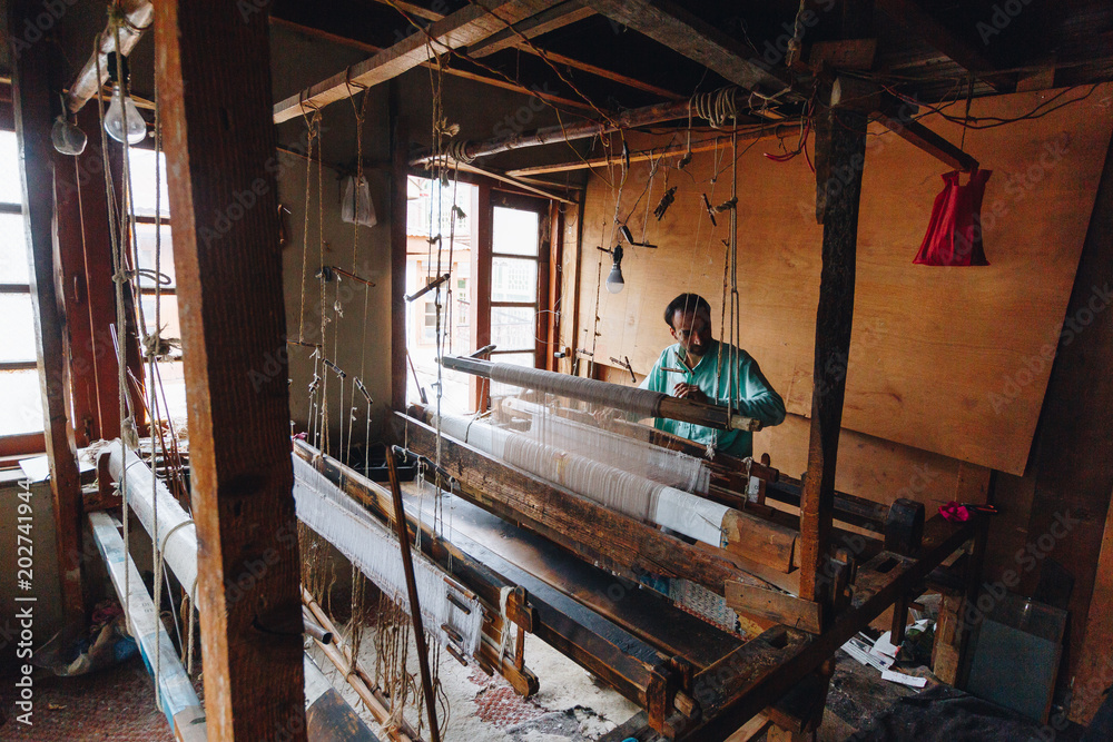 Pashmina Makers Srinaagar Kashmir India Pashmina Makers Srinaagar Kashmir India