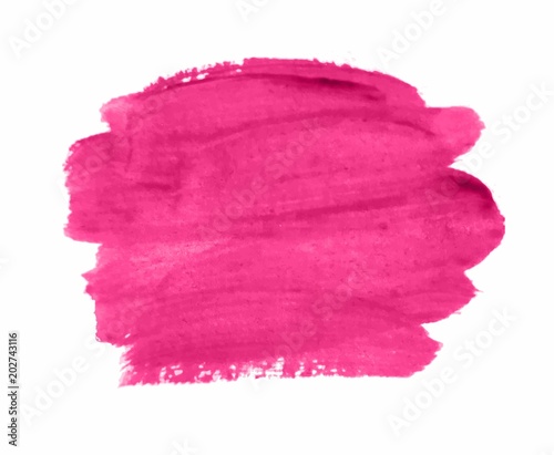 Pink watercolor splash vector