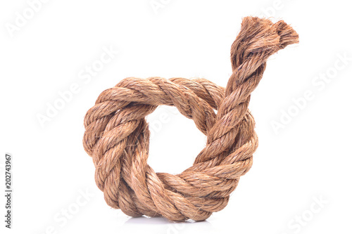 Rope on white surface