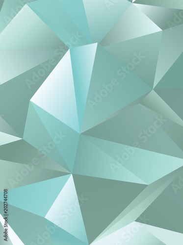 Vector low poly template. Creative abstract illustration with gradient. Triangular pattern for your business design.