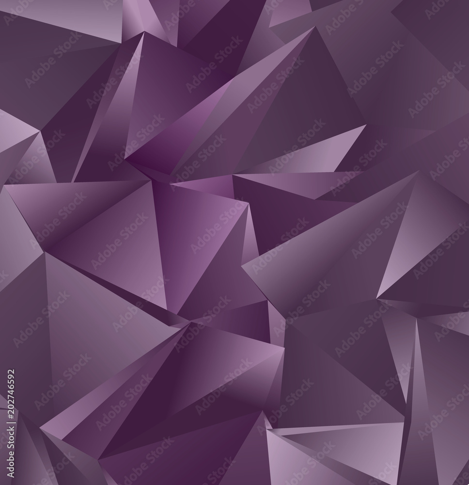 Obraz premium Vector low poly template. Creative abstract illustration with gradient. Triangular pattern for your business design.
