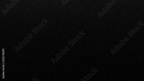 Wallpaper Mural Ripples made of spheres and wire frame net. Animation of moving wireframe covered with shiny spheres. Ripple waves in space animation Torontodigital.ca