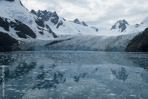 Drygalski Fjord South Georgia Islands, views of mountains and glacier