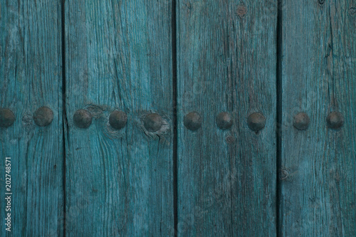 An old wooden door. Texture of an old tree.