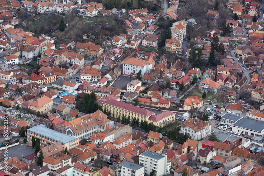 Aerial view of Brasov