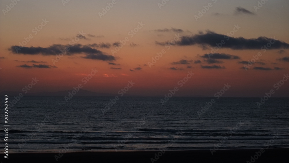 Obraz premium 利尻島の夕暮れ