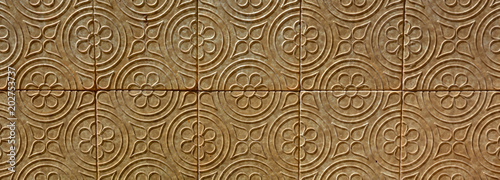 ceramic tile detail - flower theme