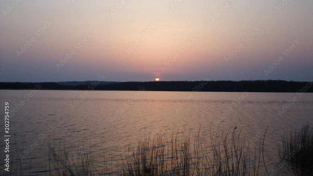 北海道の夕日