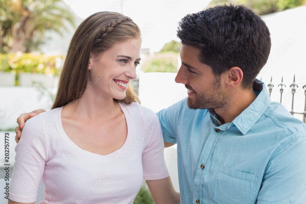 Loving couple looking at each other Loving couple looking at each other