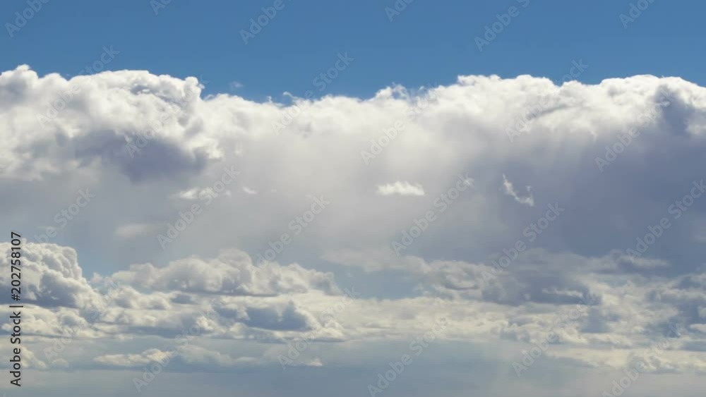 Cumulonimbus cloud on blue sky background, time-lapse Cumulonimbus cloud on blue sky background, time-lapse