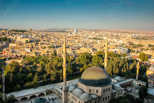 Urfa from the city castle and Rizvaniye mosque
