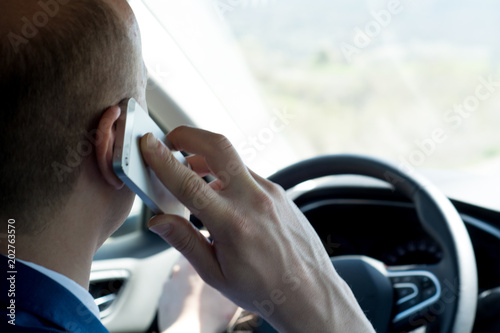 Using mobile phone in car