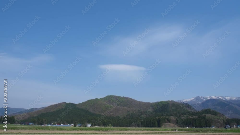 田舎の風景タイムラプス 田舎の風景タイムラプス