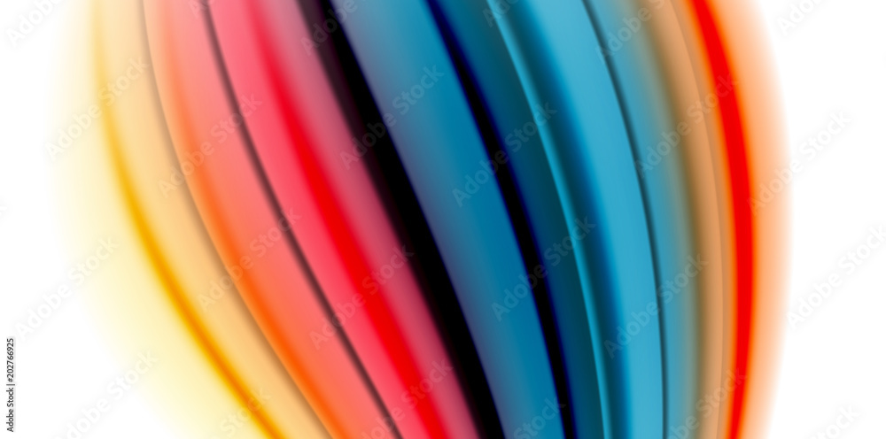 Obraz premium Gel jelly fluid flowing liquid rainbow style colours, wave abstract background, modern minimal colorful design