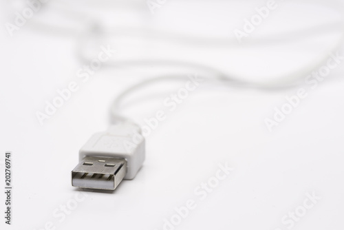 white usb cable
