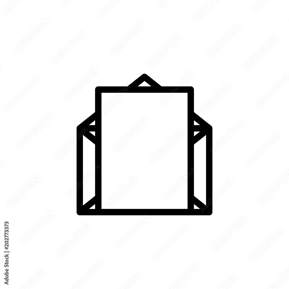 Open letter. line icon. Vector illustration. Eps10 Open letter. line icon. Vector illustration. Eps10