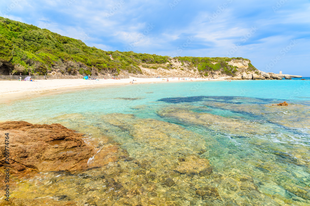 Grande Sperone beach on beautiful island of Corsica, France Grande Sperone beach on beautiful island of Corsica, France