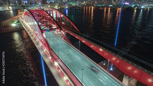 神戸大橋 夜景空撮