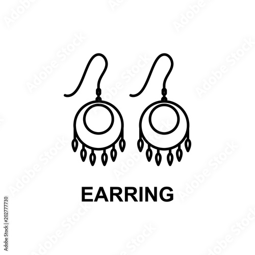 Pearl earrings icon
