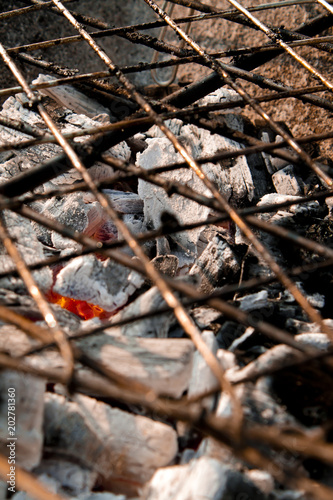 charcoal grill ember © AokiSuko