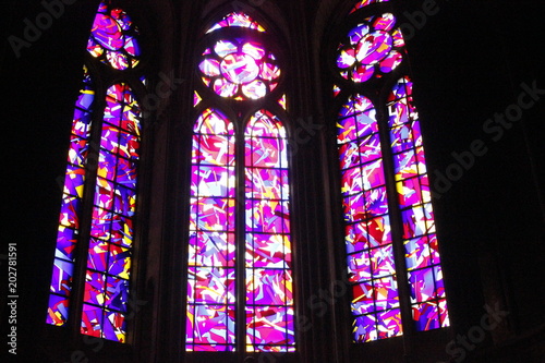 intérieur de la cathédrale de Reims en champagne 