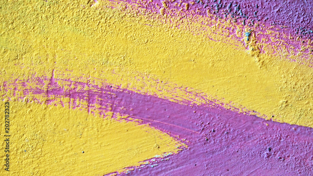 Obraz premium yellow and purple wall texture, grunge background