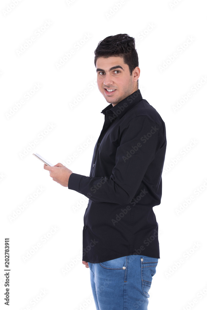 holding a phone