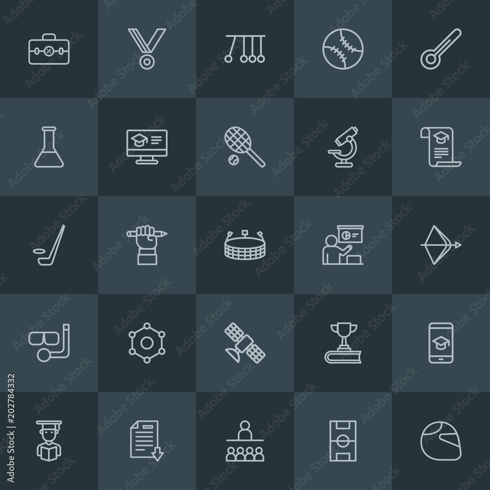 Modern Simple Set of science, sports, education Vector outline Icons. Contains such Icons as helmet, man, rights, young, financial and more on dark background. Fully Editable. Pixel Perfect. Modern Simple Set of science, sports, education Vector outline Icons. Contains such Icons as helmet, man, rights, young, financial and more on dark background. Fully Editable. Pixel Perfect.