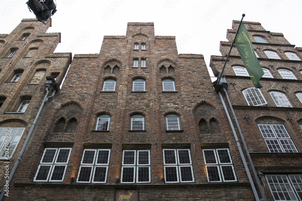 Fototapeta premium Detailed shots in the city of Luebeck on the Baltic Sea