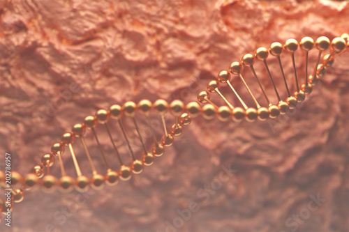 DNA model on the abstract background ,DNA structure